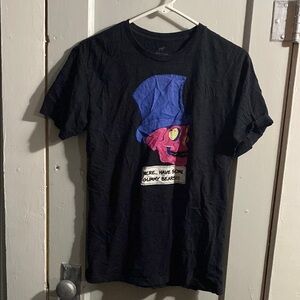 Black and Blue Graphic Short Sleeve Tee